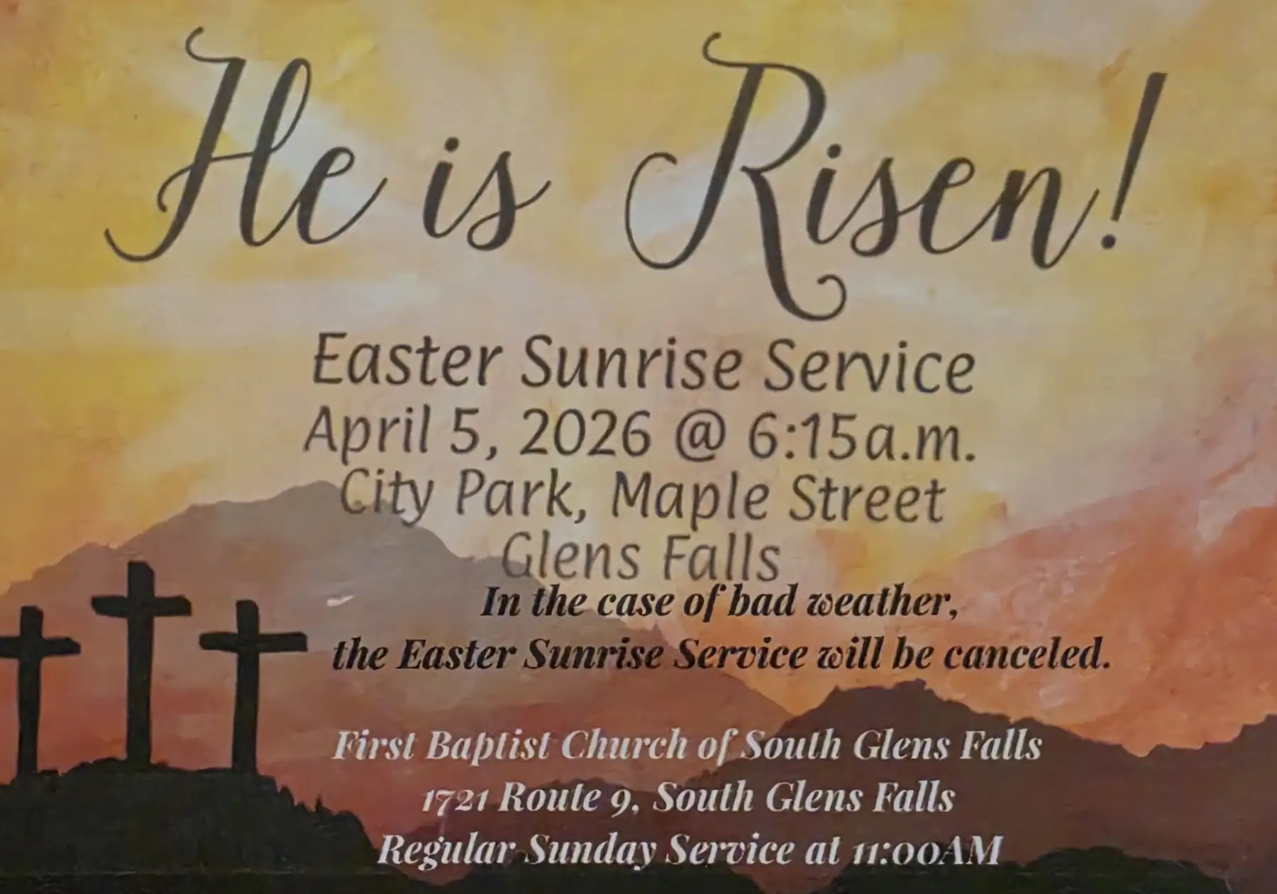Easter Sunrise Service